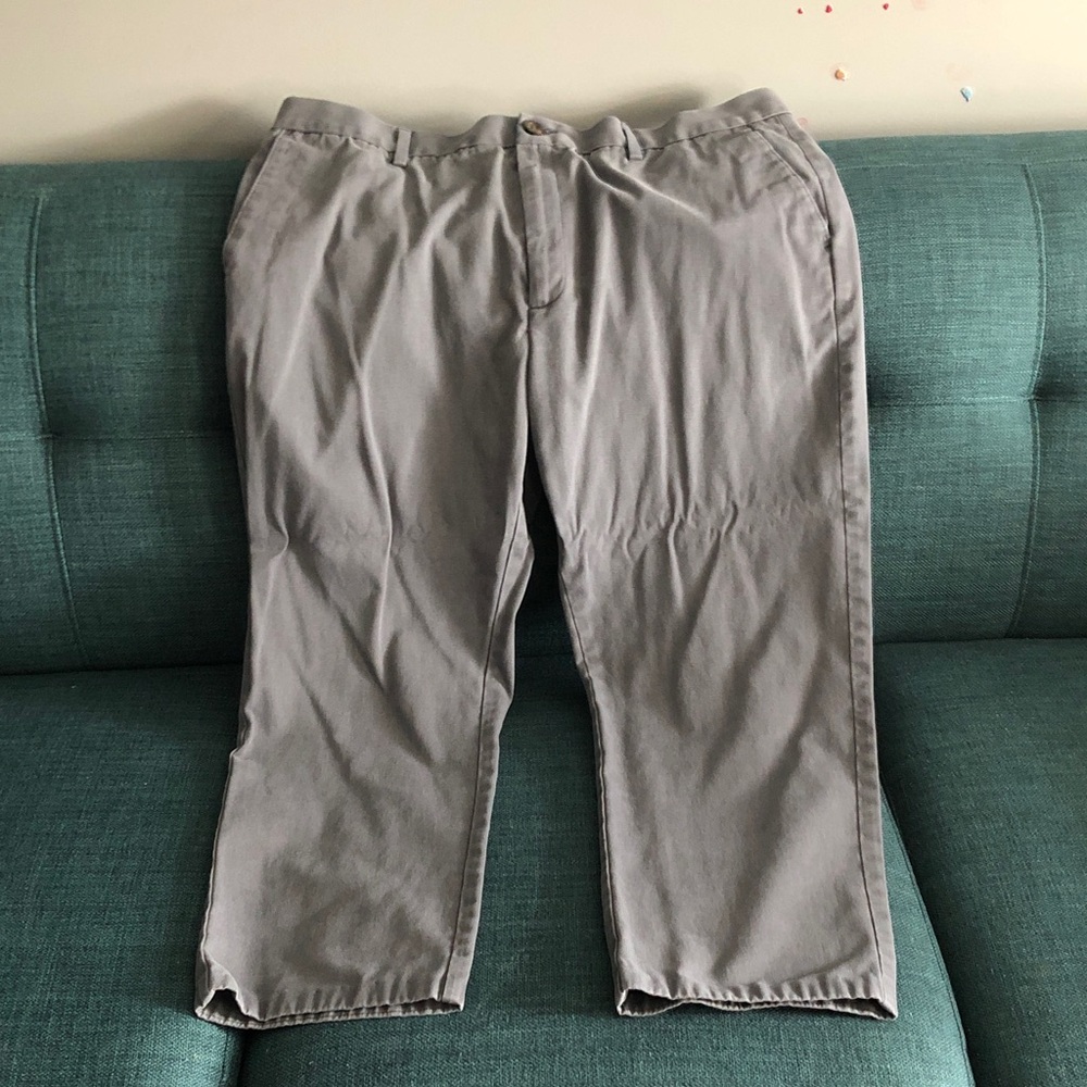 🚚 Men's Slim-Fit Chinos in Light Gray 40x25”